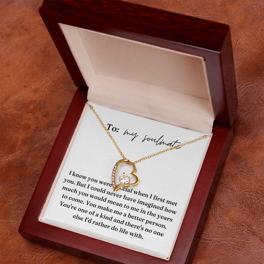 Forever Love Heart Necklace: I Knew You Were Special