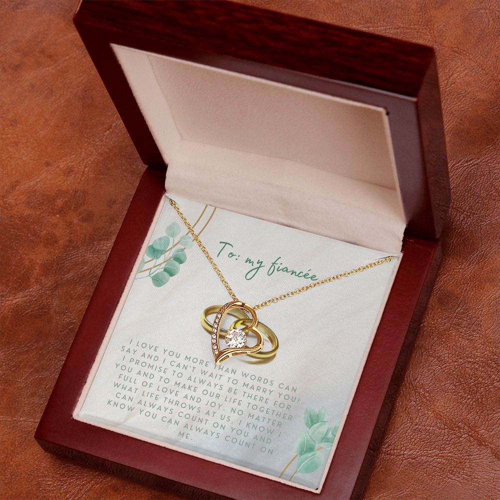 Forever Love Heart Necklace: I Love You More Than Words Can Say