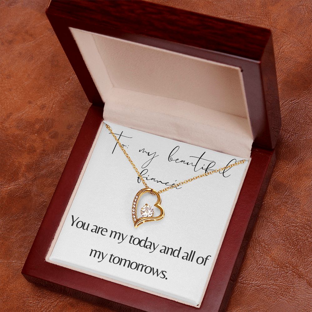 Forever Love Heart Necklace: You Are My Today And All Of My Tomorrows