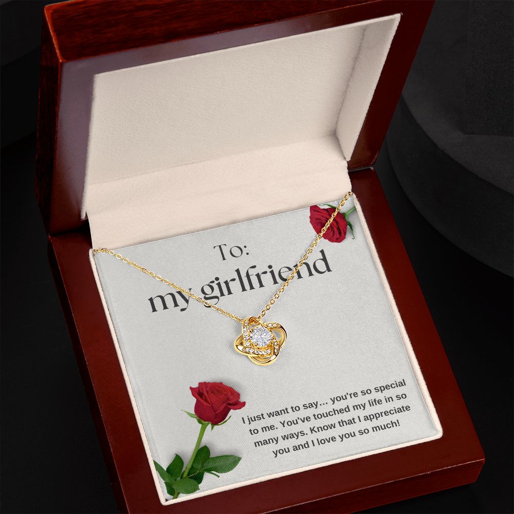 Love Knot Necklace: You're So Special To me