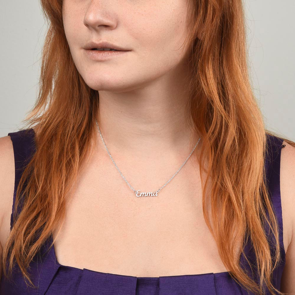 Custom Name Necklace: In a world full of Haileys, I feel so lucky to have found my Selena!