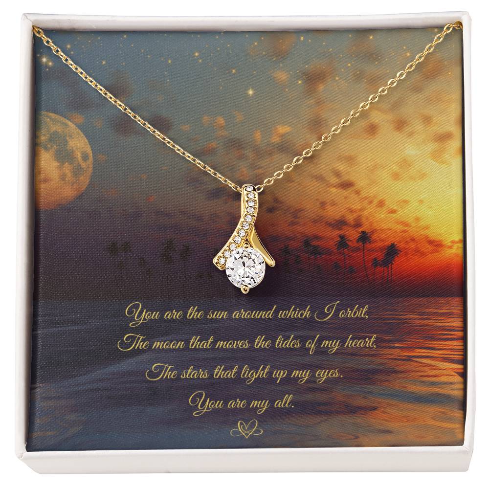 Alluring Necklace: You are the sun around which I orbit