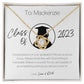 Love Knot Necklace: Custom Note Card - Class of 2023