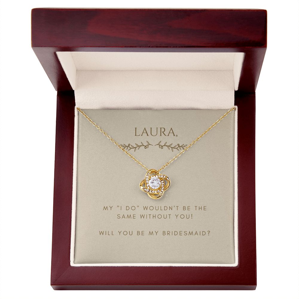 Love Knot Necklace: My "I do" wouldn't be the same without you