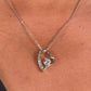 Forever Love Heart Necklace: Proverbs 31:28-29