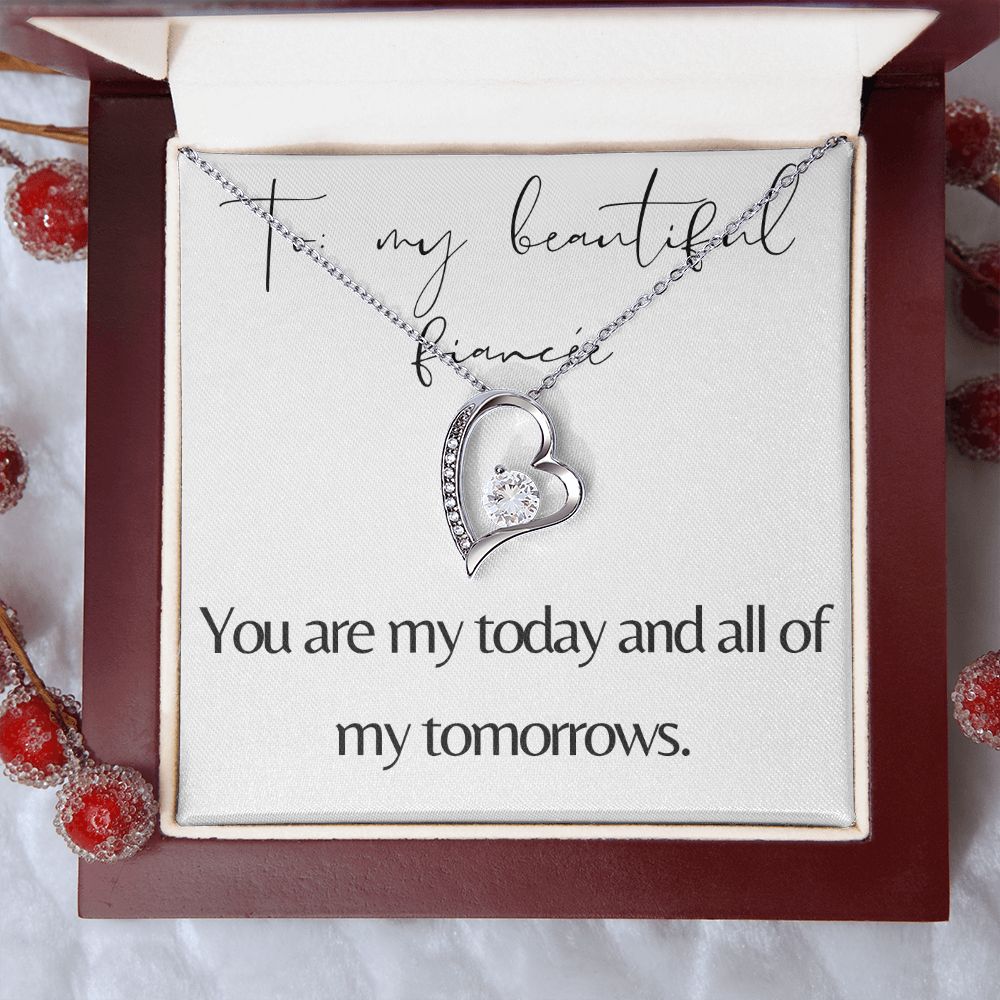 Forever Love Heart Necklace: You Are My Today And All Of My Tomorrows