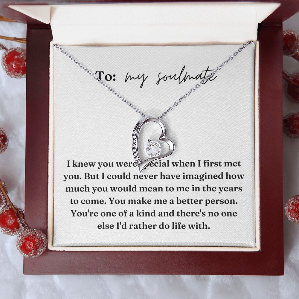 Forever Love Heart Necklace: I Knew You Were Special