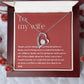 Forever Love Heart Necklace: Thank You