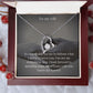Forever Love Heart Necklace: To My Wife