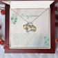Forever Love Heart Necklace: I Love You More Than Words Can Say