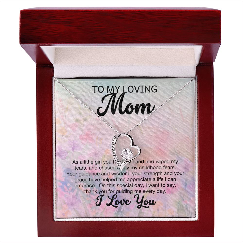 Forever Love Heart Necklace: To My Loving Mom