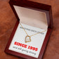 Forever Love Heart Necklace: Annoying Each Other Since 1995 (year is customizable)