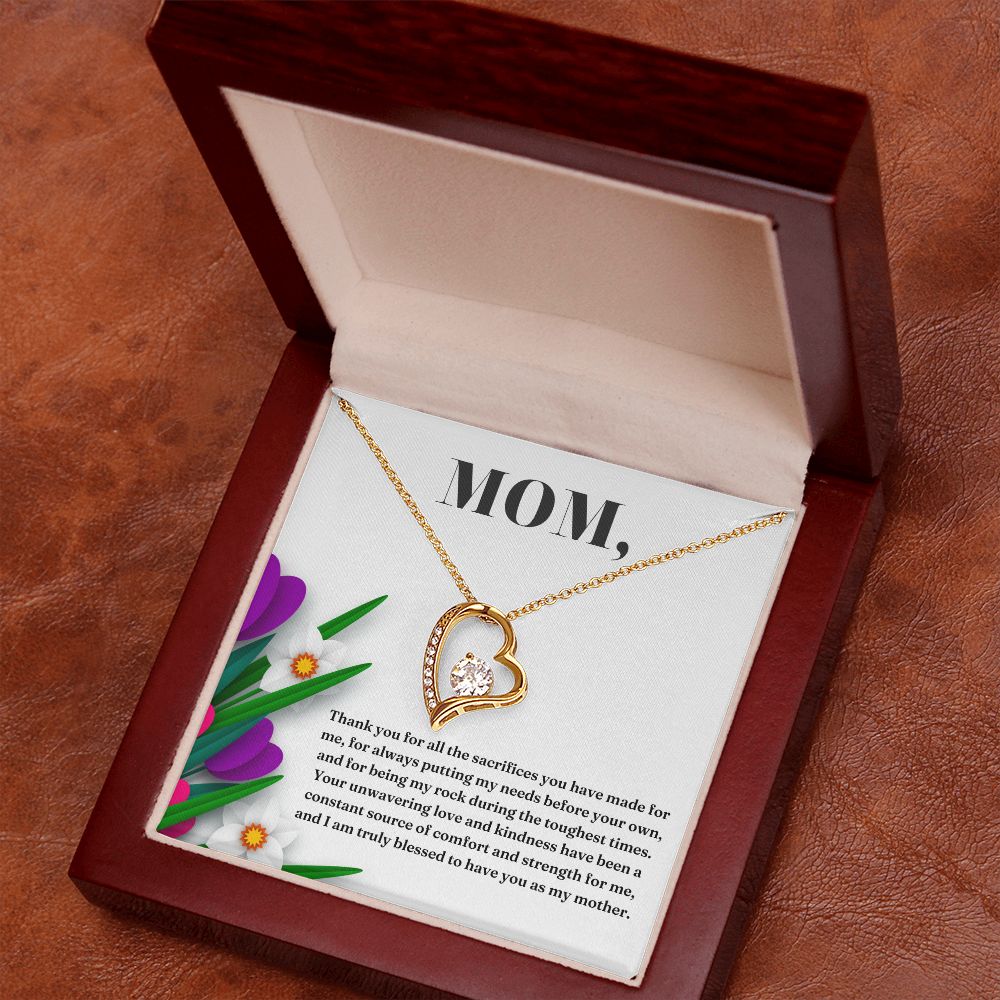 Forever Love Heart Necklace: Thank You For All The Sacrifices