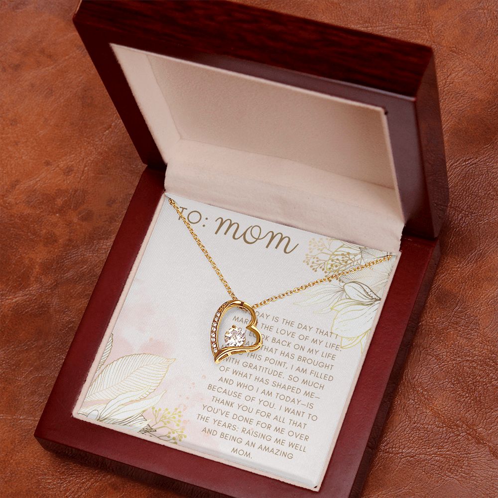 Forever Love Heart Necklace: Mother-of-the-Groom/Bride