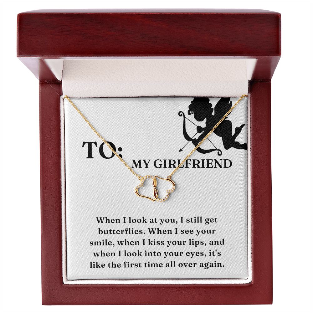 Two Hearts Entwined Diamond Necklace: When I Look At You