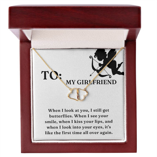 Two Hearts Entwined Diamond Necklace: When I Look At You