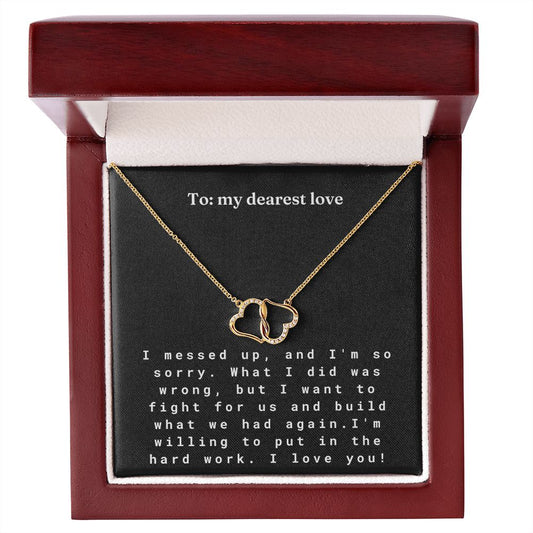 Two Hearts Entwined Diamond Necklace: I messed up