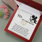 Two Hearts Entwined Diamond Necklace: When I Look At You