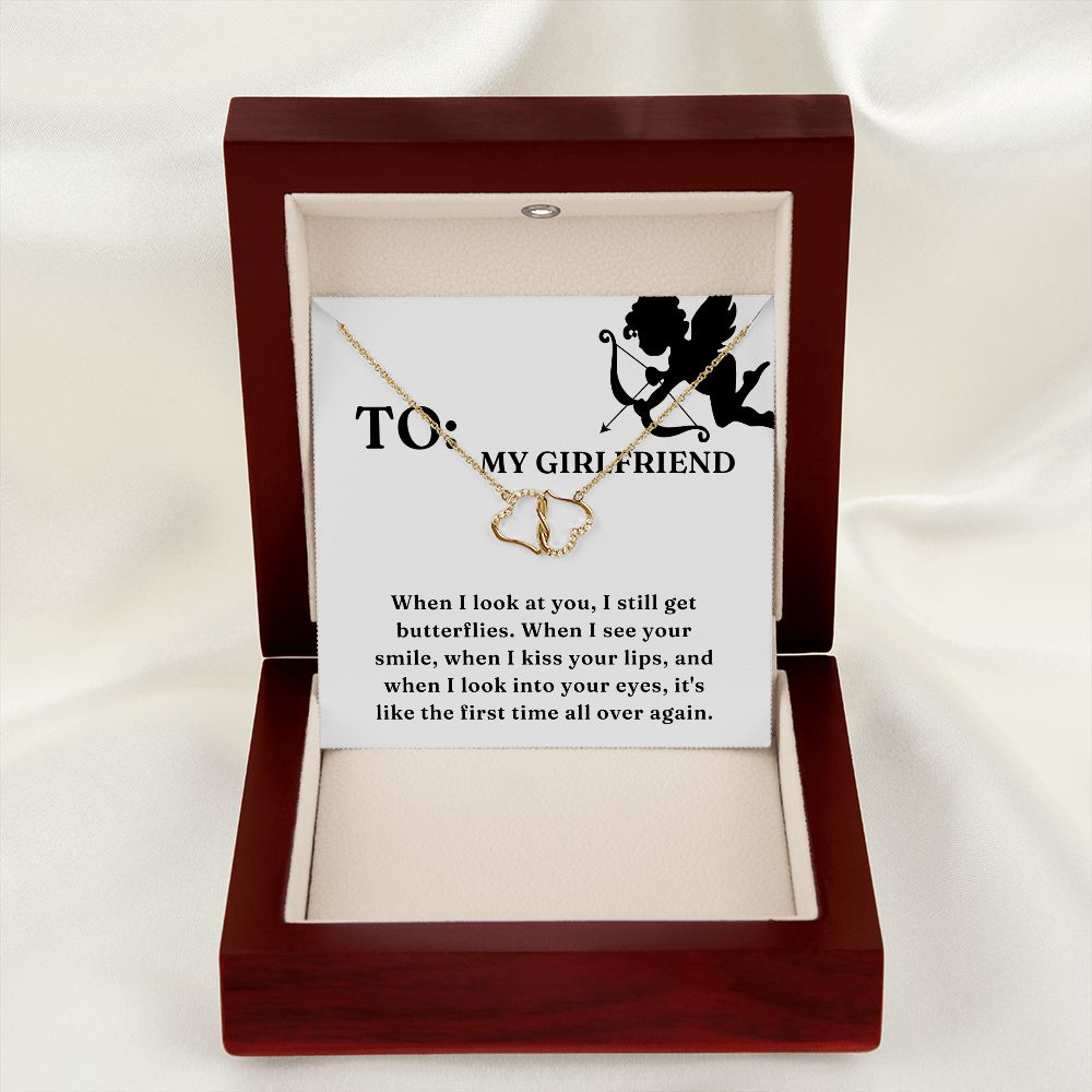 Two Hearts Entwined Diamond Necklace: When I Look At You