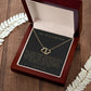 Two Hearts Entwined Diamond Necklace My Daughter Love Dad
