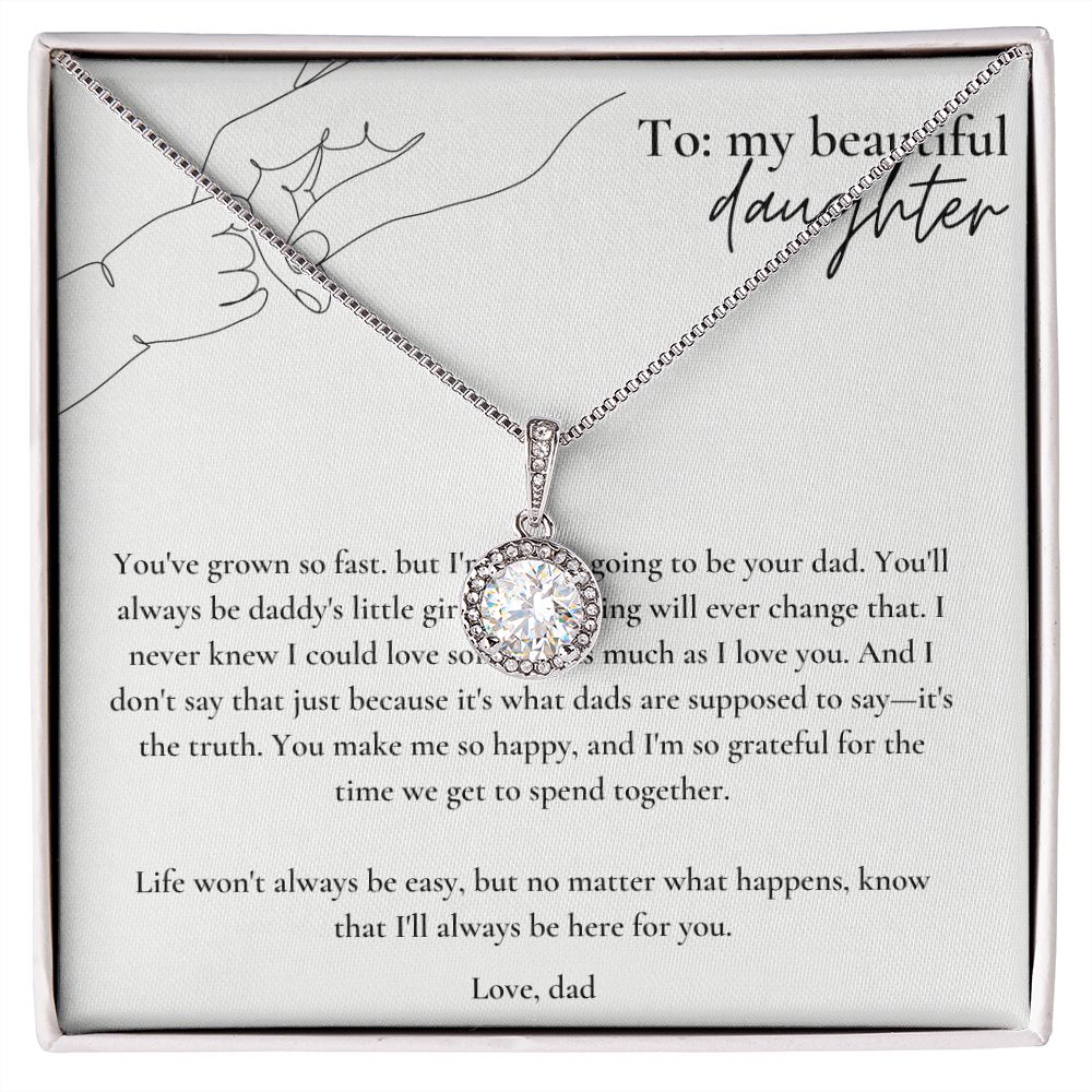 Eternal Hope Necklace: To Daughter Love Dad