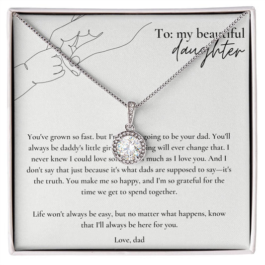 Eternal Hope Necklace: To Daughter Love Dad