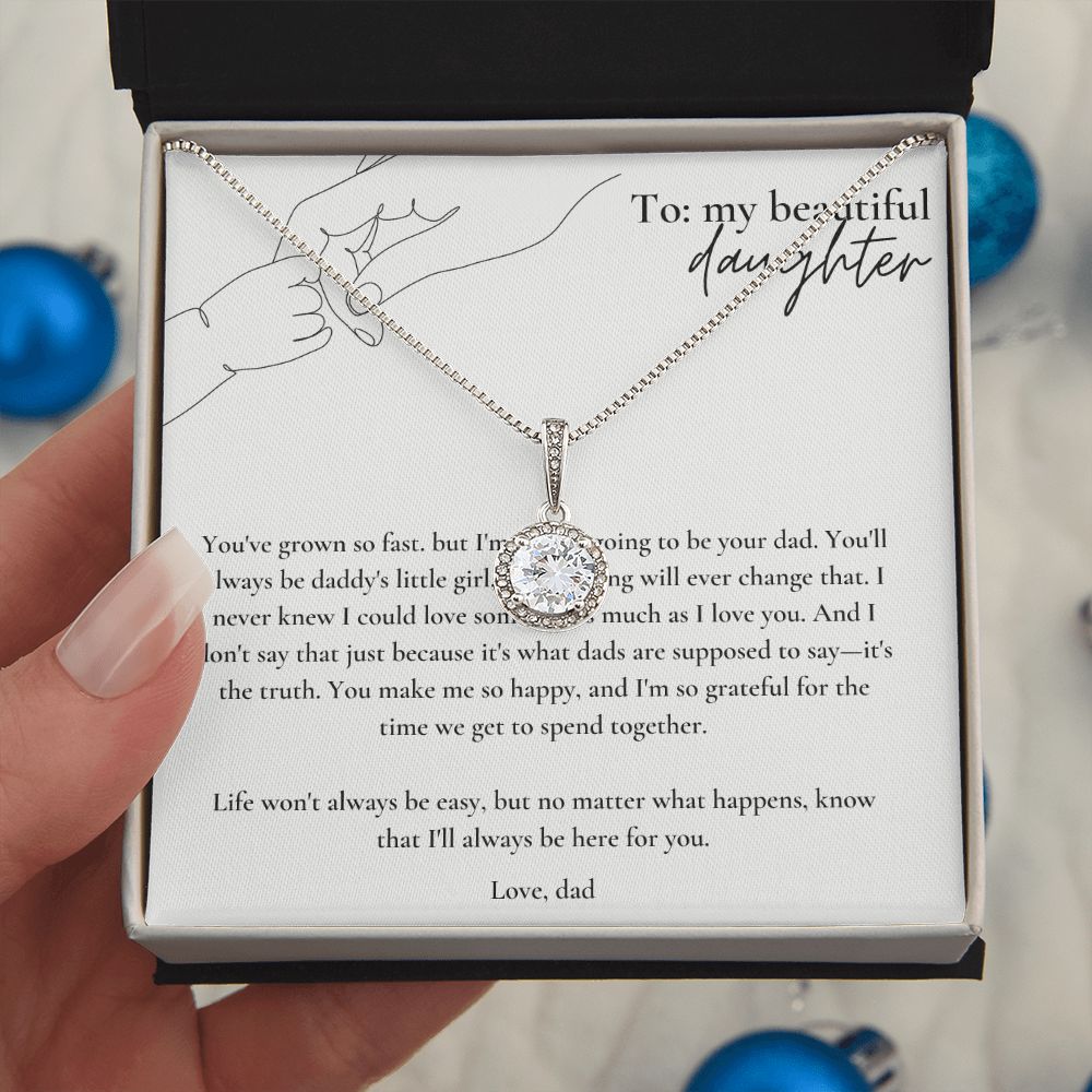 Eternal Hope Necklace: To Daughter Love Dad