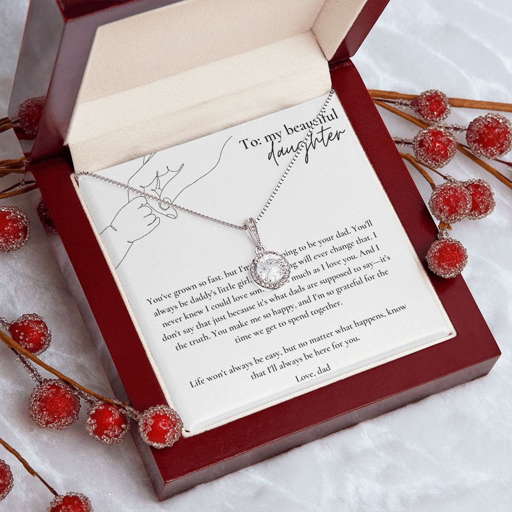 Eternal Hope Necklace: To Daughter Love Dad
