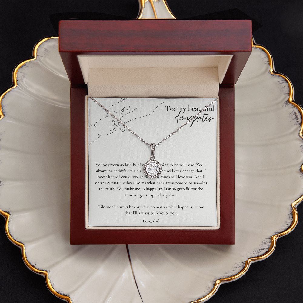 Eternal Hope Necklace: To Daughter Love Dad