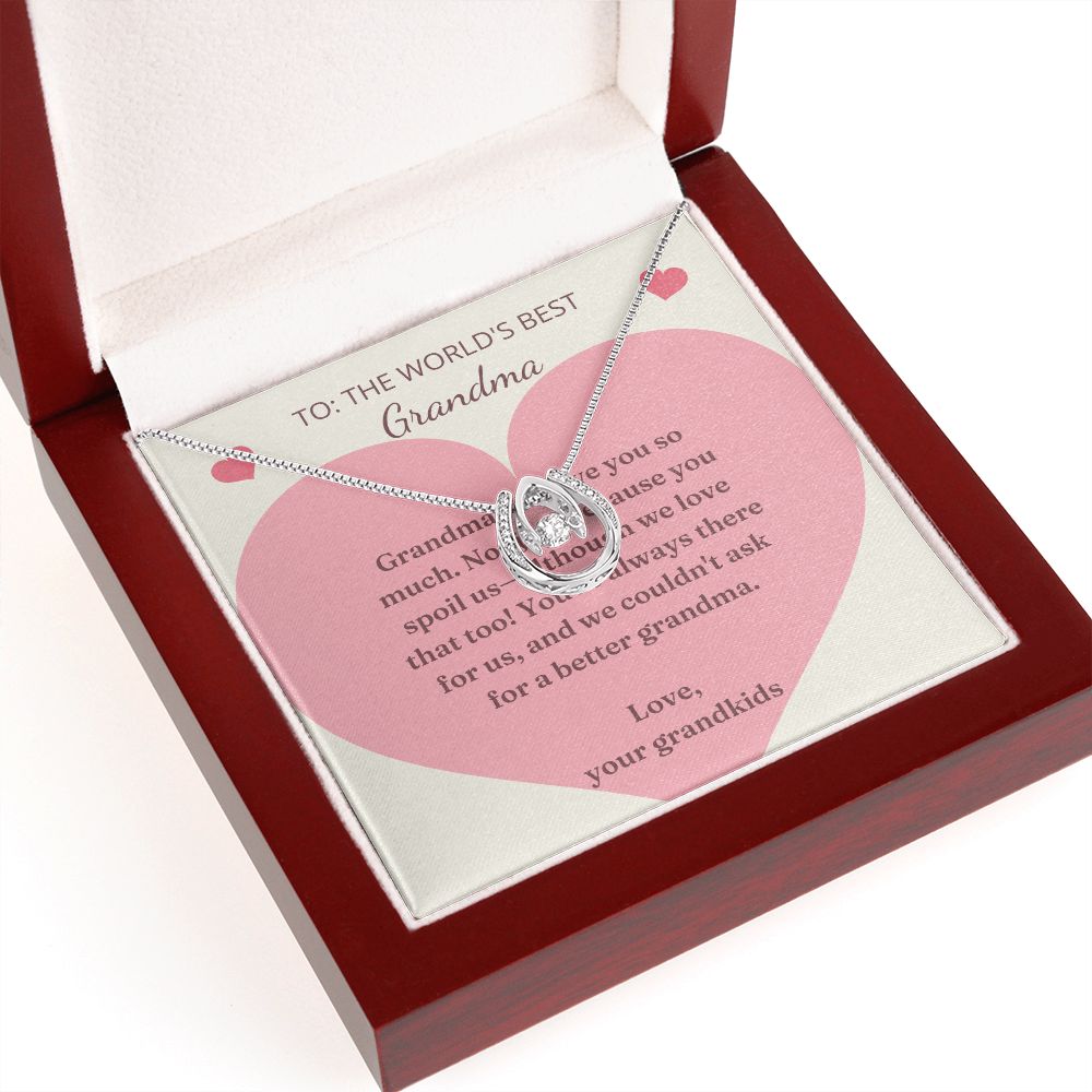 Lucky to Have You Necklace:  To The World's Best Grandma