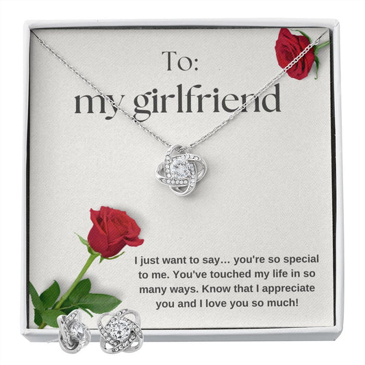 Love Knot Earring and Necklace Set: You're So Special