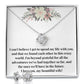 Love Knot Necklace & Earring Set: I Can't Believe I Get To Spend My Life With You