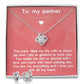 Love Knot Earring & Necklace Set: You Have Filled My Life With So Much Joy