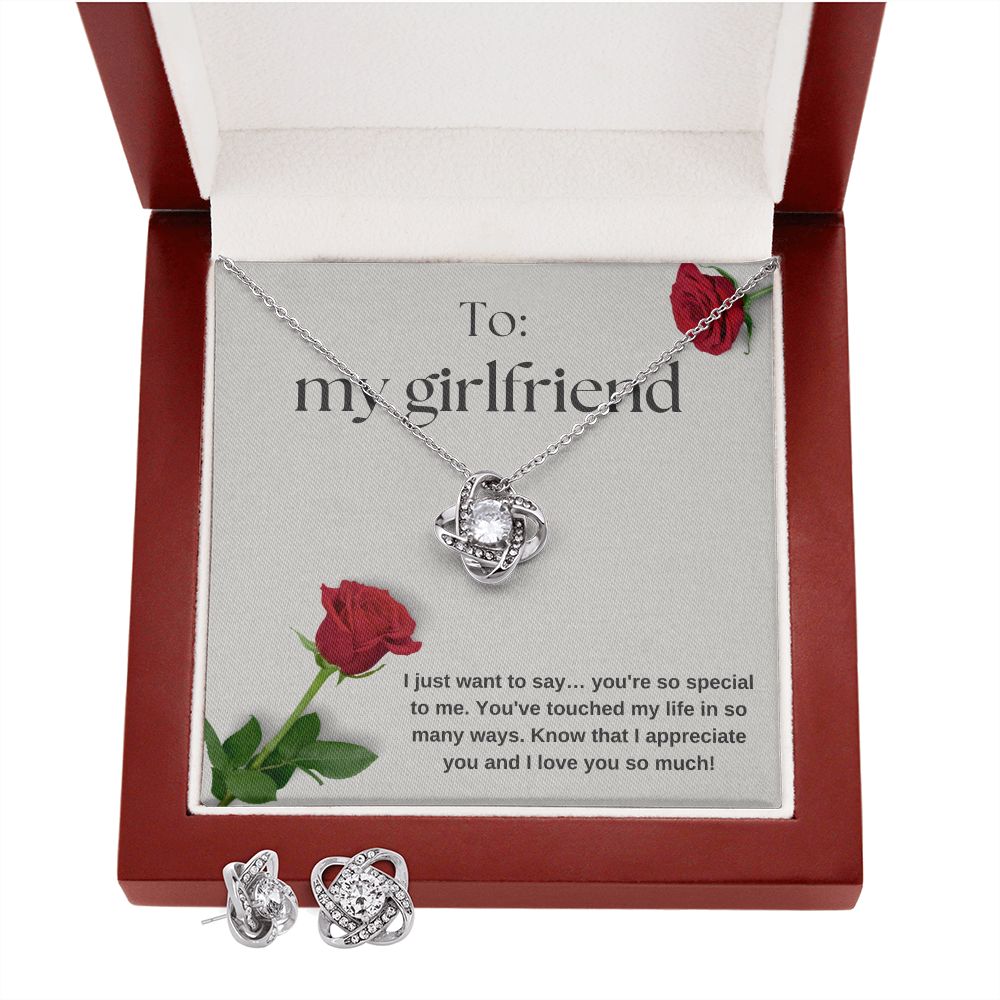Love Knot Earring and Necklace Set: You're So Special