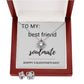 Love Knot Earring & Necklace Set: Best Friend + Soulmate