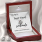Love Knot Earring & Necklace Set: Best Friend + Soulmate