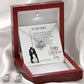 Love Knot Earring & Necklace Set: Every Day I'm Grateful