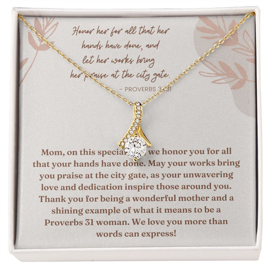 Alluring Beauty Necklace: Proverbs 31