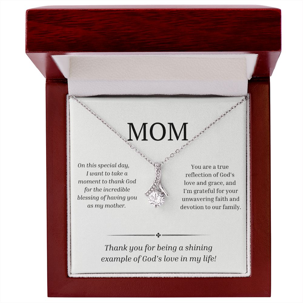 Alluring Beauty Necklace: Thank you for being a shining example of God's love