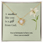 Love Knot Necklace: A mother like you is a gift from God