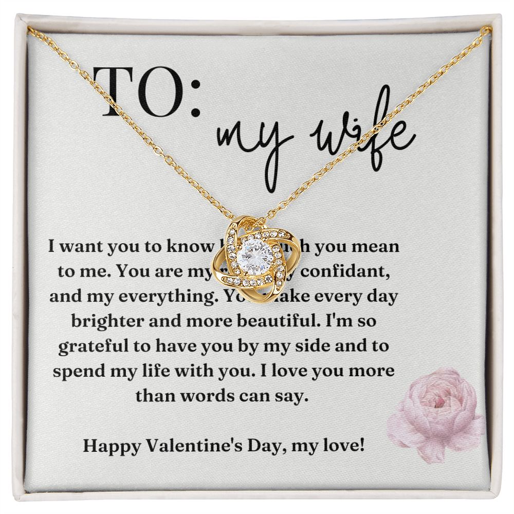 Love Knot Necklace: I Want You To Know