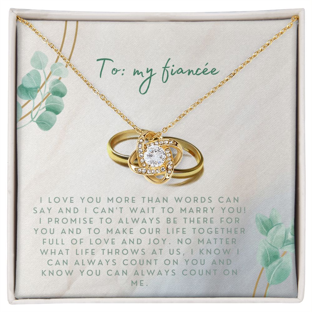 Love Knot Necklace: I Love You More Than Words Can Say