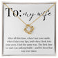 Love Knot Necklace: The First Time We Met Was Unforgettable