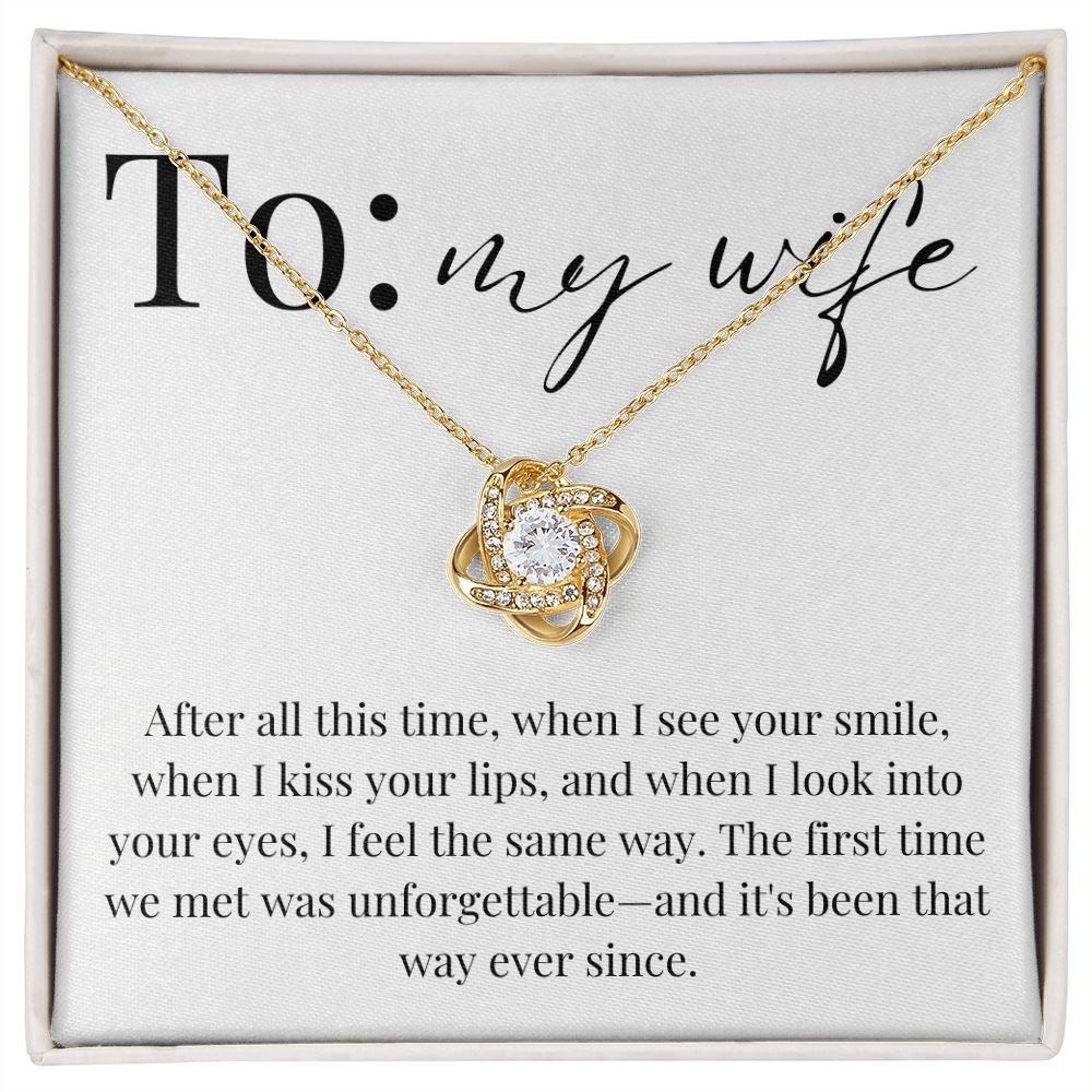 Love Knot Necklace: The First Time We Met Was Unforgettable
