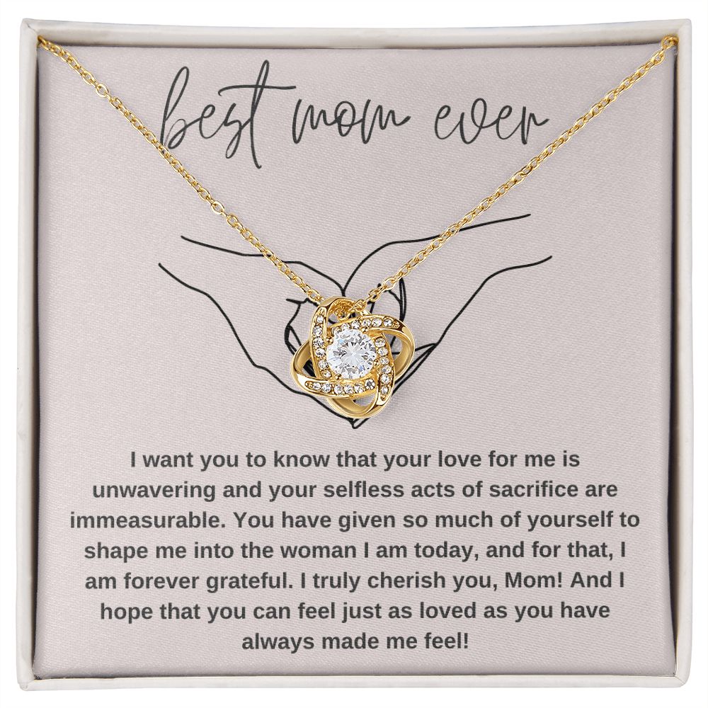 Love Knot Necklace: Best Mom Ever