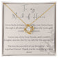 Love Knot Necklace: To My Maid-of-Honor