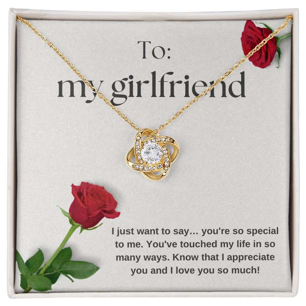 Love Knot Necklace: You're So Special To me