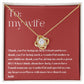 Love Knot Necklace: Thank You