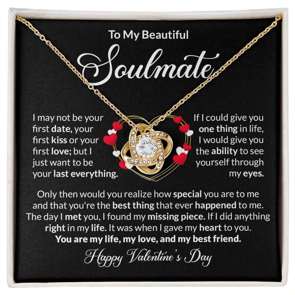 Love Knot Necklace: I May Not Be Your First