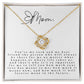 Love Knot Necklace: You're My Rock And My Best Friend